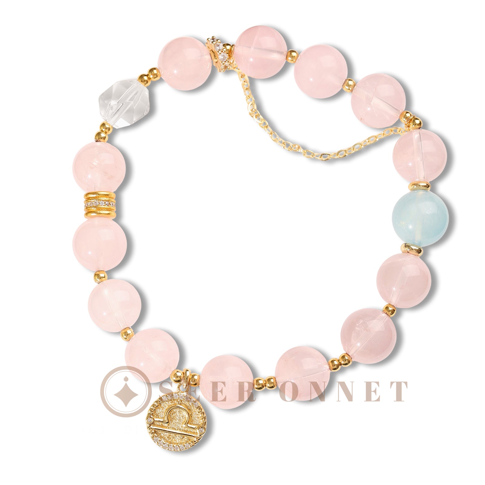 Libra Crystal Bracelet TOP view